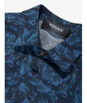 Versace Baby Boys Barocco Shirt in Navy de l' environnement