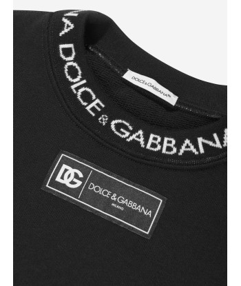 Dolce & Gabbana Boys Logo Sweatshirt in Black vous aussi creer 