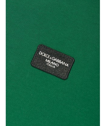 Dolce & Gabbana Boys Logo Sweatshirt in Green ouvre sa boutique