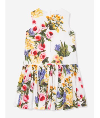 Dolce & Gabbana Girls Flower Print Sleeveless Dress in acheter en ligne