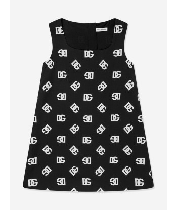 Dolce & Gabbana Girls Silk Monogram Dress in Black 50-70% off 