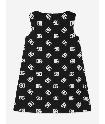 Dolce & Gabbana Girls Silk Monogram Dress in Black 50-70% off 