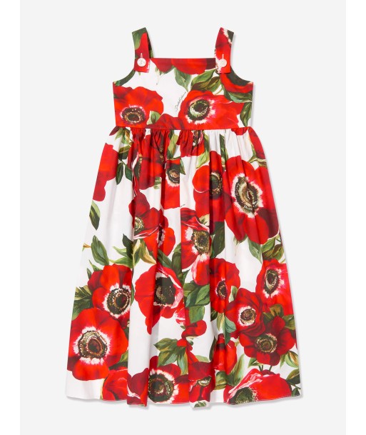 Dolce & Gabbana Girls Anemone Print Dress in Multicolour Jusqu'à 80% De Réduction