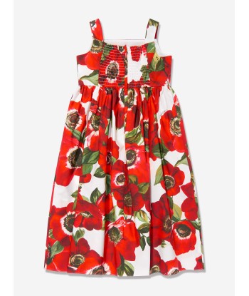 Dolce & Gabbana Girls Anemone Print Dress in Multicolour Jusqu'à 80% De Réduction