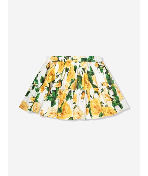 Dolce & Gabbana Girls Rose Print Skirt in Multicolour ou a consommer sur place