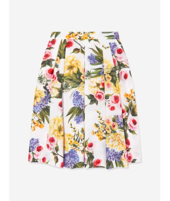 Dolce & Gabbana Girls Flower Print Skirt in Multicolour Amélioration de cerveau avec