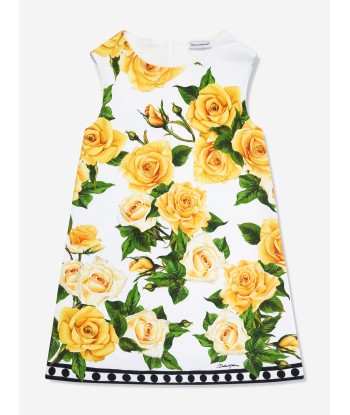 Dolce & Gabbana Girls Rose Print Sleeveless Dress in Multicolour votre restaurant rapide dans 