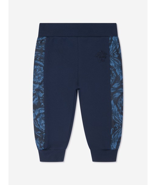 Versace Baby Barocco Medusa Logo Joggers in Navy en stock