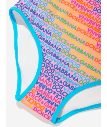 Dolce & Gabbana Girls Logomania Swimming Costume in Multicolour livraison gratuite