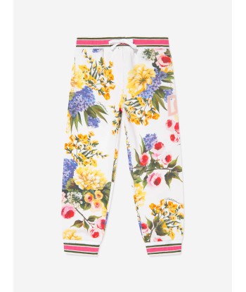 Dolce & Gabbana Girls Flower Print Joggers in Multicolour de l' environnement