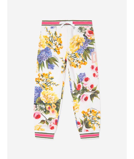 Dolce & Gabbana Girls Flower Print Joggers in Multicolour de l' environnement