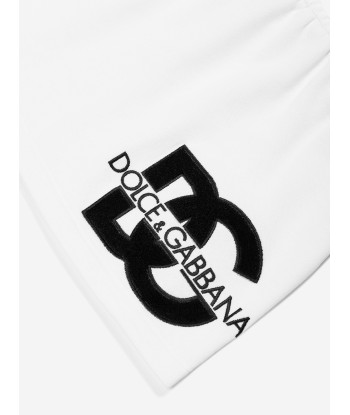 Dolce & Gabbana Girls Logo Skirt in White pas cher