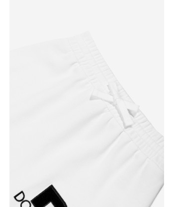 Dolce & Gabbana Girls Logo Skirt in White pas cher