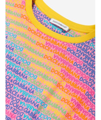 Dolce & Gabbana Girls Logomania Dress in Multicolour Comparez plus de prix