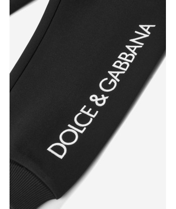 Dolce & Gabbana Girls Logo Joggers in Black Les magasins à Paris et en Île-de-France