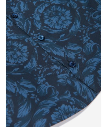 Versace Baby Boys Barocco Shirt in Navy de l' environnement