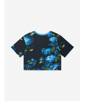 Dolce & Gabbana Girls Bell Flower Logo T-Shirt in Multicolour prix pour 