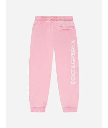 Dolce & Gabbana Girls Logo Joggers in Pink outlet