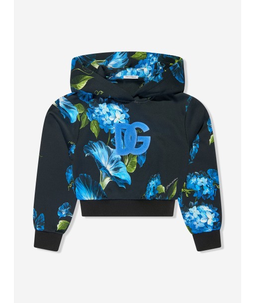 Dolce & Gabbana Girls Bell Flower Hoodie in Multicolour paiement sécurisé