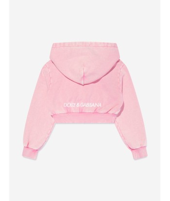 Dolce & Gabbana Girls Logo Zip Up Top in Pink votre