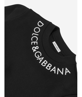 Dolce & Gabbana Girls Logo Sweatshirt in Black acheter