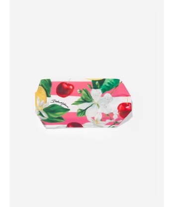 Dolce & Gabbana Girls Fruit Print Bandana in Multicolour prix