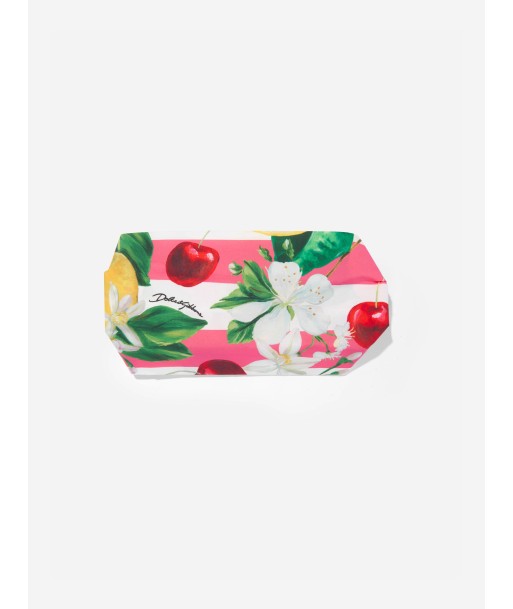 Dolce & Gabbana Girls Fruit Print Bandana in Multicolour prix