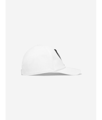 Dolce & Gabbana Boys Embroidered Logo Cap in White En savoir plus