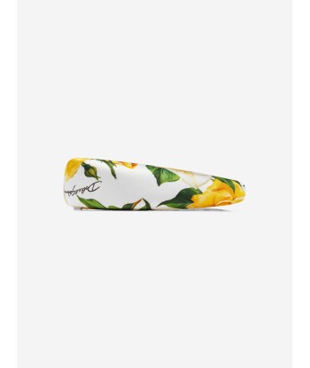 Dolce & Gabbana Girls Rose Print Headband in Multicolour 50-70% off 