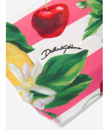 Dolce & Gabbana Girls Fruit Print Bandana in Multicolour prix