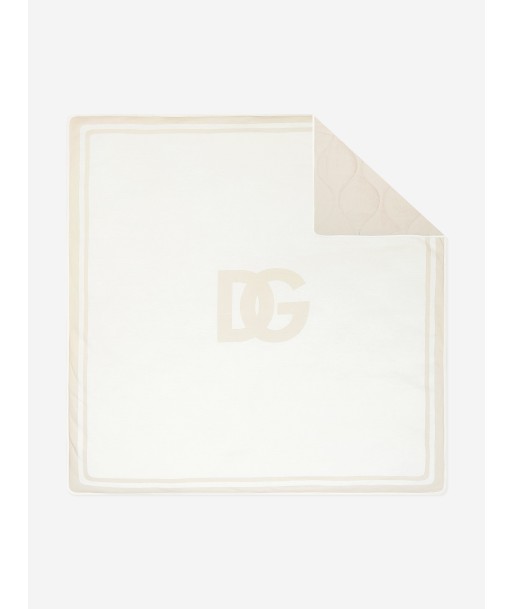 Dolce & Gabbana Baby Logomania Blanket in White de pas cher