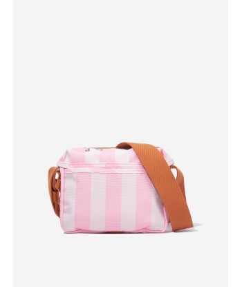 Acne Studios Kids Striped Messenger Bag in Pink pas cher 