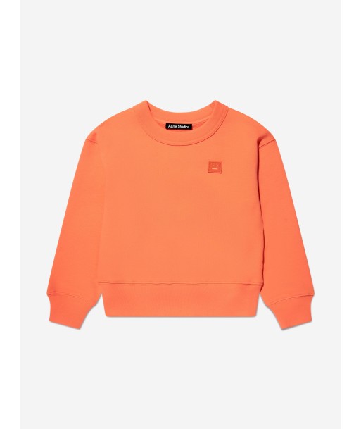 Acne Studios Kids Logo Sweatshirt in Orange Livraison rapide