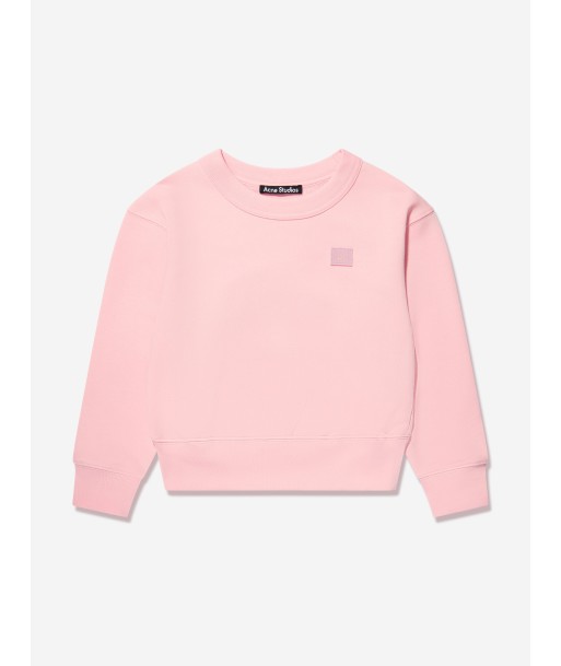 Acne Studios Kids Logo Sweatshirt in Pink shop