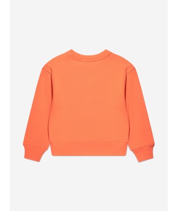 Acne Studios Kids Logo Sweatshirt in Orange Livraison rapide