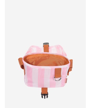 Acne Studios Kids Striped Messenger Bag in Pink pas cher 