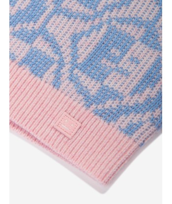 Acne Studios Kids Wool Face Jumper in Multicolour basket pas cher