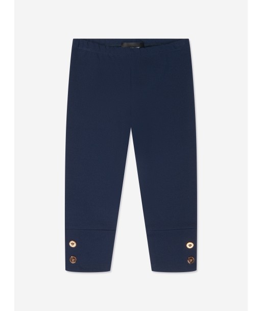 Versace Baby Girls Jersey Leggings in Navy offre 