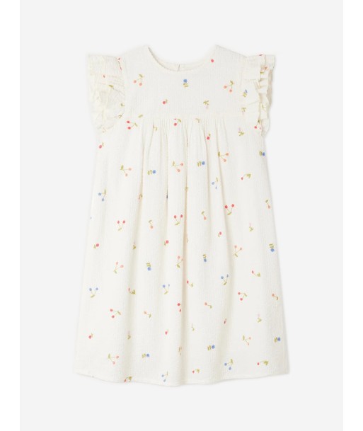 Bonpoint Girls Florentine Dress in White en ligne des produits 