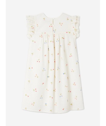 Bonpoint Girls Florentine Dress in White en ligne des produits 