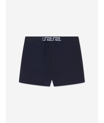 Versace Baby Girls Gabardine Shorts in Navy soldes