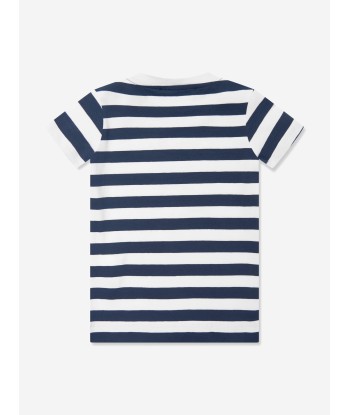 Versace Baby Girls Nautical Striped Dress in Navy ou a consommer sur place