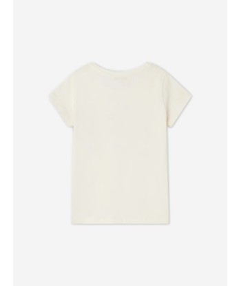 Bonpoint Girls Alcala T-Shirt in Ivory Fin de série