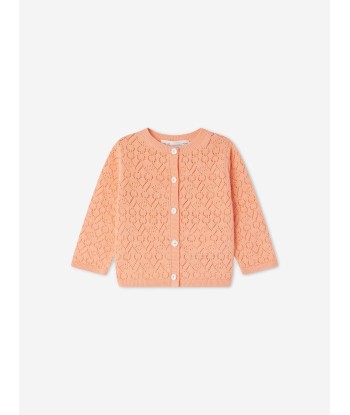 Bonpoint Baby Girls Clayel Cardigan in Orange Livraison rapide