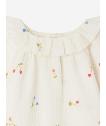 Bonpoint Baby Girls Dolci Blouse in White la colonne vertébrale