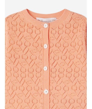 Bonpoint Baby Girls Clayel Cardigan in Orange Livraison rapide