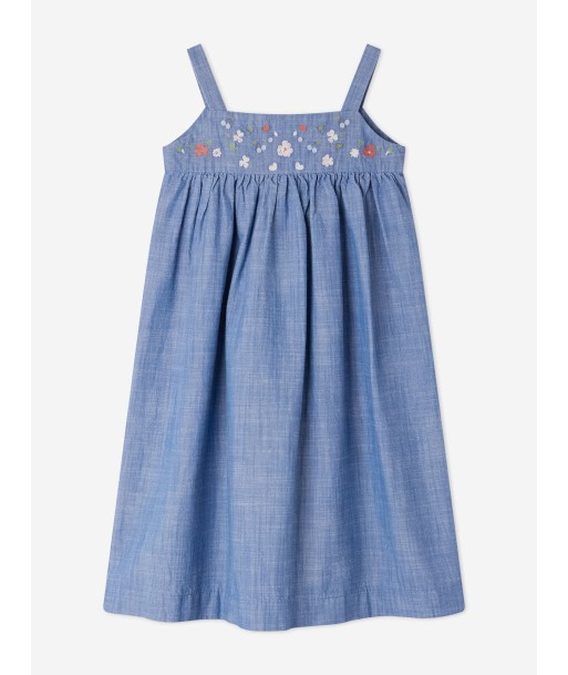 Bonpoint Girls Fedora Pinafore Dress in Blue Toutes les collections ici