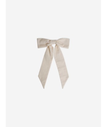 Bonpoint Girls Bow Hair Clip in Ivory de technologie