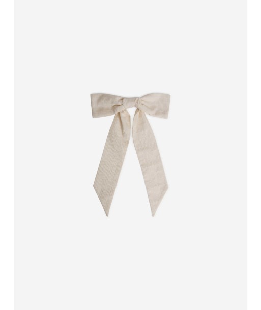 Bonpoint Girls Bow Hair Clip in Ivory de technologie