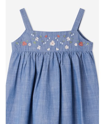 Bonpoint Girls Fedora Pinafore Dress in Blue Toutes les collections ici